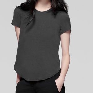 Theory “Medea B” Ribbed Viscose Tee, small